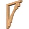 Ekena Millwork Merced Slat Smooth Bracket w/ Offset Brace, Western Red Cedar, 5 1/2"W x 36"D x 48"H BKT0604X36X48MRC06SWR - alternate 1